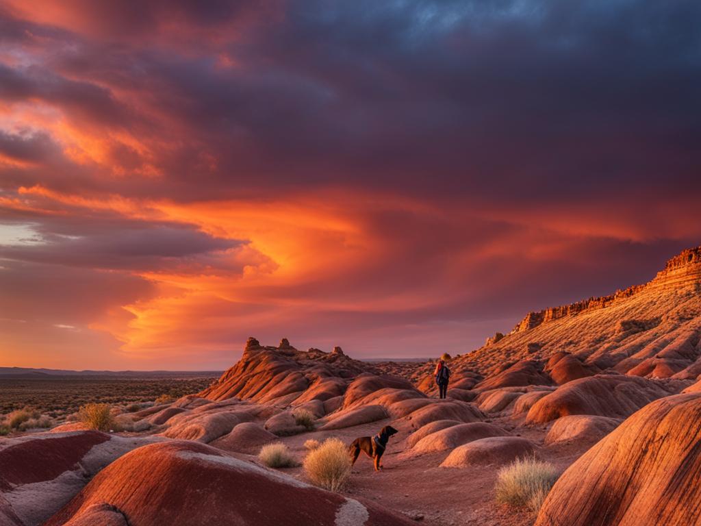 pet-friendly hikes in Petrified Forest